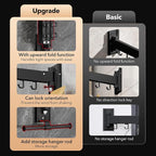 Wall Mounted Clothes Hanger,Clothes Drying Rack,Laundry Drying Rack,Drying Rack Clothing,Laundry Hanger Rack,Retractable Dryer Racks,Collapsible, Aluminum,can be Fold Upward & Left & Right