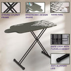 Extra Large Ironing Board with Large Hang Rail in 53" L x 20" W