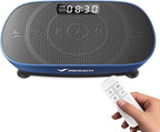 MERACH Slim Vibration Plate Exercise Machine, Vibration Plate for Lymphatic Drainage Weight Loss, Vibrating Plate with Real-Time Calorie Tracking on LED Display, Workout Equipment for Home Women Men