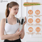 Body Sculpting Machine - 7-Speed 8-Head Electric Cellulite Massage & Lymphatic Drainage Device with Lipo Roller, Handheld Full-Body Massager Vibra for Belly, Butt, Arms, Legs, Home Use(White)