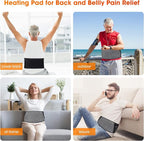 Heated Waist Belt,Heating Pad for Low Back and Belly, Holiday Gift,Women’s Cordless Heating Belt for Period Cramps - Rechargeable & Slim Design