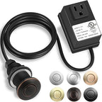 Garbage Disposal Air Switch Kit, UL Certified Professional Garbage Disposal Switch Button Power Module, Sink Top Waste Disposer On/Off Switch