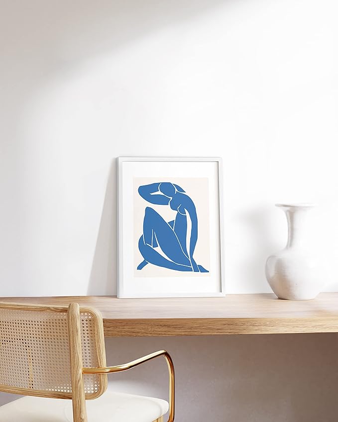 HAUS AND HUES White 12x16 Picture Frame - Modern Aluminum Wall Art Display - Minimalist, Lightweight 12x16 White Frame for Art Prints, Photos, Posters - Ready-to-Hang Vertically & Horizontally