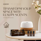ASAKUKI Essential Oils Set – 6×10ml Cologne-Inspired Unisex Fragrance Oils for Diffusers – Elegant, Clean, and Confident Scents Loved by Women and Men