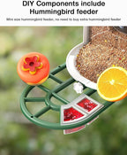 Bird Feeder with Camera-2K Live Video, Solar-Powered, Smart AI Identify Birds, 2L Food Capacity, Arrived Alerts, Bird Videos Storage, Mini Hummingbird Feeder for Watching Birds Outdoor