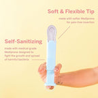 2 Menstrual Discs and Applicator Bundle - No Metals or Toxins - 100% Medical-Grade Silicone-Most Soft Reusable Period Disc - Inserts and Removes Like a Tampon - Capacity of 5 and 7 Tampons