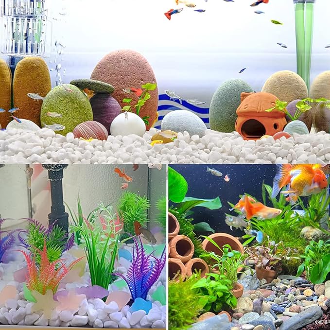 10LB Succulent and Cactus Gravel Pebbles, 1/5 Inch Natural Decorative Polished Stones, River Rocks for Plants, Vases, Aquariums, Terrarium and Outdoor Gardening,Peach