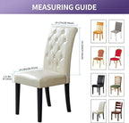 Joccun Chair Covers for Dining Room Set of 2,Dining Chair Slipcovers Stretch Dining Room Chair Covers Seat Protector,Washable Parsons Chair Cover for Home,Hotel,Banquet(Black,2 Pack)