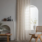 Sutuo Home Crochet Boho Curtains Rose Florals Embroidery, Sheer Lace Handmade Tassels Knitted Window Treatment Vintage Rustic Bohemian Farmhouse Drape for Bedroom Rod Pocket 1 Panel 59" W x 84" L