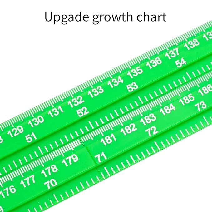 Height Measurement for Wall, Children Height Ruler, 3D Removable Growth Chart, Splicing Sliding Measuring Ruler for Kids and Nursery 79 inch (Green)