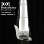 150 Inches Extra Wide Room Divider Draperies, Pinch Pleat Drapes, Absolutely Blackout Sliding Door Drapery, Total Privacy Ceiling Track Curtains, 150" W by 84" L, Natural Grey (1 Panel)