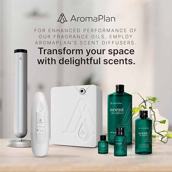 Aromaplan Hotel Scents Santal 5 Fl Oz (2 Pack), Luxury Aroma & Hotel Fragrance Diffuser Oil- Hotel Diffuser Oil for Aromatherapy- USA Made, Bigger Bottle, Bolder Aroma & Longer Lasting