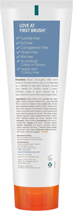Himalaya Botanique Xylitol Toothpaste, Mint Flavor - Fluoride Free Toothpaste to Whiten Teeth, Fight Plaque and for Fresh Breath - Vegan, Gluten Free, No Artificial Flavors or Colors, 4 oz