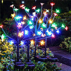 Solar Garden Lights Outdoor,Waterproof Solar Lights for Outside Decorative 4Pack, 80Led Flowers Garden Decor, Outdoor Lights for Yard Pathway,Lawn,Garden Decorations