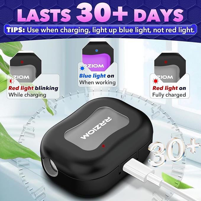 Toothbrush Sanitizer Case, Portable Toothbrush Covers Rechargeable, Rechargeable Toothbrush Cleaner Holder Case for Travel Home, Detachable Toothbrush Cover Cap for All Toothbrushes (Black)