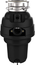 Waste Maid 10-US-WM-658-3B Garbage Disposal Anti-Jam Stainless Steel Food Waste Grinding System, 1-1/4 HP Premium, Black