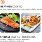 Air Fryer Oven 1800W, 12.7QT Capacity, Touchscreen Panel, Automatic Shut-Off – Black & Stainless Steel – Mondial