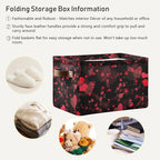 Storage Basket Cube Storage Bins Organizer Bag Collapsible Closet Shelf Baskets with handle for Baby Cloth Pet Toy Book 14.2×10.2×8.3 IN