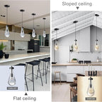Modern Raindrop Pendant Lights, Pendant Lights for Kitchen Island, Black Brass Base Dining Room Light Fixtures, Interior Chandelier in The Living Room Hallway, Including Bulb