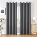 ChrisDowa Blackout Curtains 102 inches Long for Bedroom - 2 Panels Set Grommet Thermal Insulated Room Darkening Curtains for Living Room (Grey, 52 x 102 Inch)