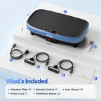 Vibration Plate Exercise Machine - 330lbs Weight Capacity, 120 Speed Levels, 5 Program Modes - Full Body Workout for Home Fitness, Toning & Wellness, LED Display, Low Noise Motor