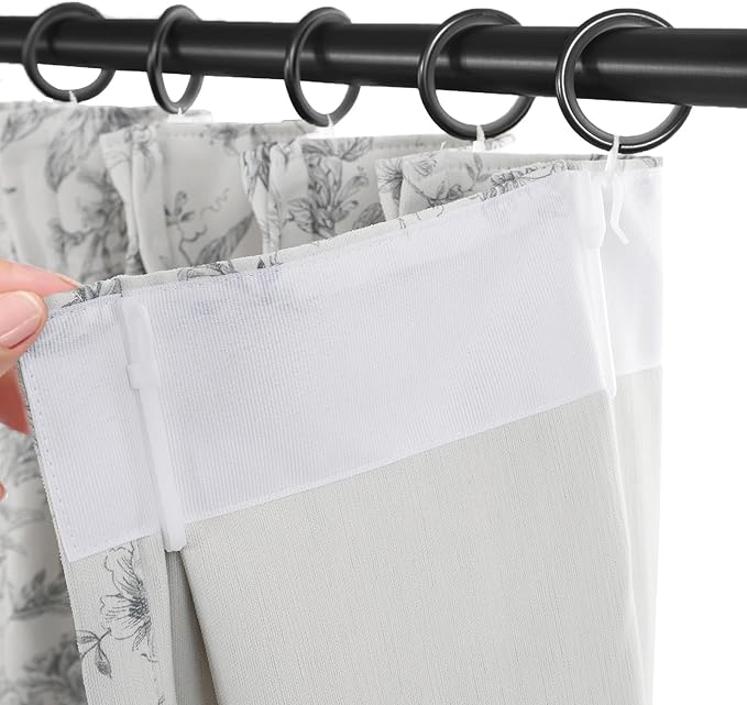 Pinch Pleated Vintage Floral Curtains - Room Darkening Drapes for Bedroom Living Room.2 Panels,52 Inches Wide 106 Inches Long