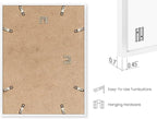 Haus and Hues 8.5x11 White Oak Wood Picture Frames Set of 25 - Premium Bulk Picture Frames 8.5x11 Bundle - Elegant Gallery Wall Frame Set for Posters, Art Display - Ideal for Wall Decor in Home &
