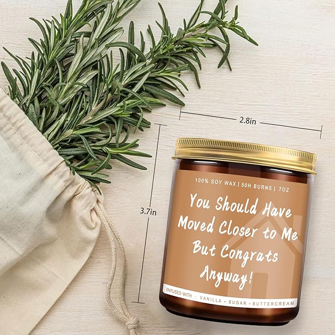 Auelife House Warming Gifts New Home, Housewarming Candle, Unique House Warming Gift, New House Gift, New House Candles for Home, Homeowner Gifts for Friend, Family, Women, Men