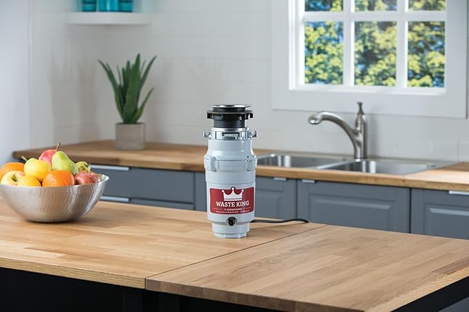 Waste King Garbage Disposal for Kitchen Sink with Power Cord, L-1001