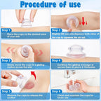 15Pcs Cupping Therapy Set-Professional Silicone Cupping, Suitable for Facial Body Massage/Deep Myofascial Release/Pain Relief/Muscle Relaxation & More (Purple,15pcs)