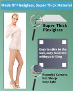 Shatterproof Acrylic Full Length Wall Mirror for Bedroom & Home Gym