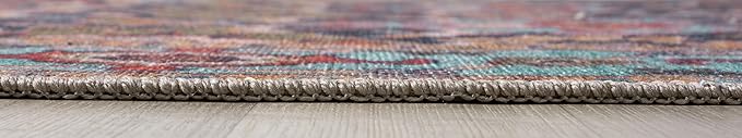 Keen Home Design 2x3 Rug - Machine Washable Entry Rug with Non-Slip Backing, Ideal for Enteryway, Kitchen, Bathroom, Laundry Room - Vintage, Easy Clean, Durable, Low Pile Rug - (2' x 3')