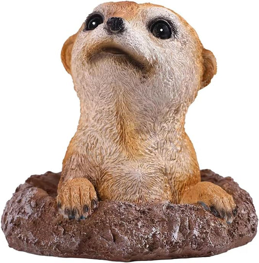Meerkat Statue - Charming Meerkat Garden Animal Statue: Lifelike Decor Accent for Your Yard or Patio - Add Personality to Your Outdoor Space