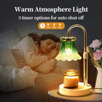 GEEZO Fragrance Candle Warmer Lamp，Electric Candle Warmer with Timer & Dimmer，Mom Christmas Birthday Gifts for Women, House Warming Gifts New Home Bedroom Decor