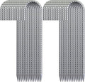 16 Inch 28 Pack Rebar Stakes, 3/8" Diameter J Hook Steel Ground Anchor Stakes, Heavy Duty Galvanized Tent Stakes, Metal Fence Stakes for Outdoor Decoration Yard Inflatables Gardening