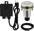 Garbage Disposal SinkTop Air Switch Kit with Stainless Steel Button,Brushed Nickel