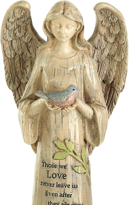Topadorn Garden Statuary Outdoor Praying Angel Resin Figurines,Angel Collectible Sculptures,10" H
