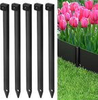 Landscape Edging Metal Stakes - 60 Pcs, 10 Inch Garden Landscape Stakes, High Carbon Steel Landscape Anchoring Stakes for Flowerbed Edging, Outdoor Tent and Landscape Edging Coil