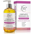 Lymphatic Massage Oil for Massage Therapy & Natural Lymphatic Drainage | Premium Quality with Arnica & Lavender Oil | for Post Surgery Recovery & Detox | 8oz by Brookethorne Naturals