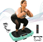 HOTWAVE Vibration Plate Exercise Machine for Lymphatic Drainage, Power Vibrating Plates Platform for Weight Loss - Whole Body Shaker Vibration Plate Machine Home Gym Shaping Fitness Workout