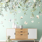 Amaonm Creative Removable Rainforest Plants Wall Decals Hanging Green Leaves and Vines Wall Stickers 3D Home Wall Corner Background Decoration Decor for Kids Girls Bedroom Nursery Offices Living Room