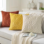 decorUhome Fall Throw Pillow Covers 12x20 Inch Set of 2, Soft Plush Decorative Faux Fur Rust Solid Couch Pillow Covers, Accent Farmhouse Neutral Lumbar Euro Pillow Cases for Sofa Bed Living Room