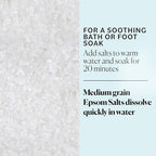 Sky Organics - Epsom Salt Bath Soak, 5 lbs - Magnesium Sulfate USP - 100% Pure, Medium Grain - Unscented - Soaking Bath Salts - Resealable Bag - Natural, Vegan & Cruelty Free - Self Care - Bath & Feet
