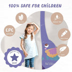 Personalized Name Growth Chart for Kids, Elephant Patchwork Wooden Height Chart for Wall Decor, Custom Height Ruler, Baby Boy Girl Measurement Ruler for Bedroom Playroom, Easy to Mark