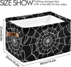 Storage Basket Storage Bins Organizer Bag Collapsible Closet Shelf Baskets Cube with handle for Baby Cloth Pet Toy Book 14.2×10.2×8.3 IN