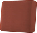 H.VERSAILTEX Super Stretch Individual Seat Cushion Covers Sofa Covers Couch Cushion Covers Slipcover Sets Thick Jacquard Textured Twill Fabric (1 Piece Chair Cushion Cover, Rust)