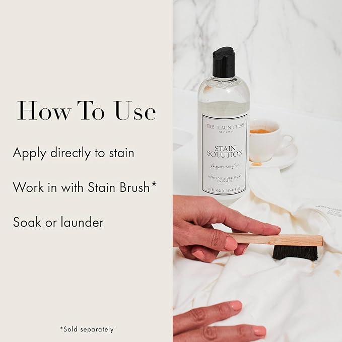 The Laundress Stain Solution, Laundry Stain Treatment, Stain Remover for Makeup, Red Wine, Coffee, Grass, & More, 16 Fl Oz