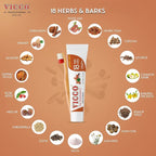 Vicco Vajradanti Ayurvedic Herbal Toothpaste by Vicco – 70 Year Legacy of Ayurveda, Cinnamon Flavour, with 18 Ayurvedic Herbs & Barks, 100% Natural, Vegan, Fluoride-Free & Cruelty-Free – 7 oz (3 Pack)