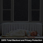 HIDBEA Blackout Window Film,100% Light Blocking Room Darkening Window Privacy Film,Frosted Glass Window Film Heat Control, Removable Window Cover Tint for Day Sleep (Black,17.3in x 13.1ft)