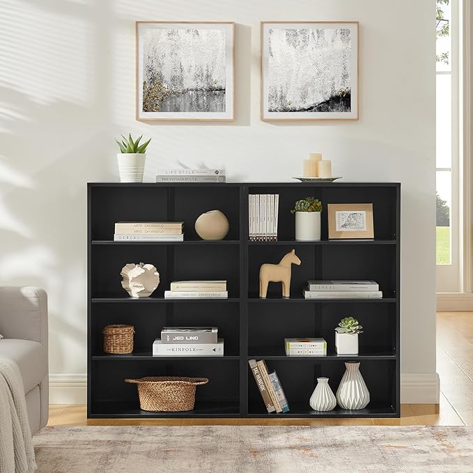 71 Inch Tall 8-Shelf Bookcase - Dual Function Convertible Storage
